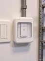 E-DAMEN Indian Electrical C and S Waterproof Bell Switch (White) 25 A Three Way Electrical Switch (Pack of 1 Number of Switches - 1)