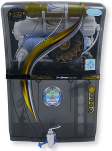 efm alpha black transparent water purifier luxury domestic ro system 12 l ro  uv  uf  alkaline  tds control water purifier black