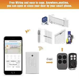 xh-sm05w garage remote control with usb wifi control module for swing gate motor of e-infinity motors only