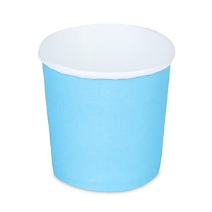 e kysa basics paper disposable teacoffee cups set of 50 pcs 110 ml - blue
