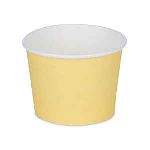 paper disposable teacoffee cups set of 50 pcs 110 ml - yellow