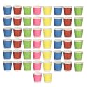 ekysa Basics Paper Disposable Tea/Coffee Cups – 150 ml, Eco-Friendly, Leak-Resistant, Ideal for Hot Drinks, Multicolor Design, Pack of 50