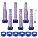 E.luo 12 Pack Vacuum Filter Replacement Kit Compatible with Dyson V7, V8 Animal and V8 Absolute Cordless Vacuum, 6 Post Filter, 6 Pre Filter, Replaces Part # 965661-01 &amp; 967478-01