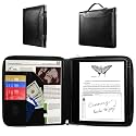 E NET-CASE Case for Kindle Scribe 10.2 inch 2024 &amp; 2022 Released - Business Handheld Design Upgraded PU Leather Cover for Kindle Scribe Digital Paper with Zipper &amp; Pen Holder (Black)