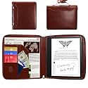 E NET-CASE Case for Kindle Scribe 10.2 inch 2024 &amp; 2022 Released - Business Handheld Design Upgraded PU Leather Cover for Kindle Scribe Digital Paper with Zipper &amp; Pen Holder (Brown)