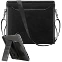 E NET-CASE Case for Remarkable Paper Pro 11.8 inch(2024 Release),Premium PU Leather with Card Slot and Pen Holder and Auto Sleep/Wake,Shoulder Strap Cover (Black vs Brown)