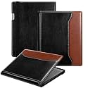 E NET-CASE Case for Remarkable Paper Pro Tablet 11.8 inch (2024 Released) - New Business Design Upgraded Leather Cover for Remarkable Paper Pro Digital Paper with Stand &amp; Pen Holder (Black &amp; Brown)