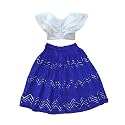 E-SQARE Kids Girls Georgette Silk Digital Printed