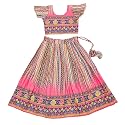 E-Sqare Kids Girls Multicolour Bandhani Print Lehenga