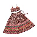 E-Sqare Kids Girls Multicolour Bandhani Print Lehenga