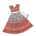 E-Sqare Kids Girls Multicolour Bandhani Print Lehenga