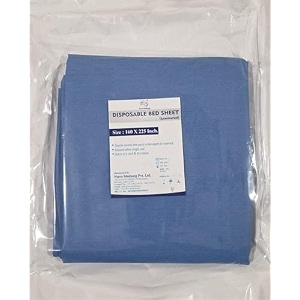 eto sterile disposable bed sheet laminated - 160 x 225 cm pack of 1