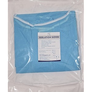 eto sterile disposable isolation gown - pack of 1