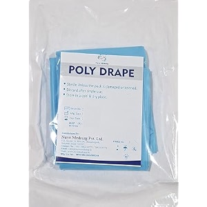 eto sterile disposable poly drape sheet - pack of 1