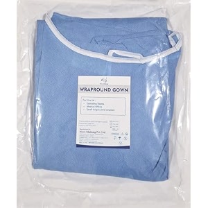 eto sterile disposable surgical wraparound gown - pack of 1