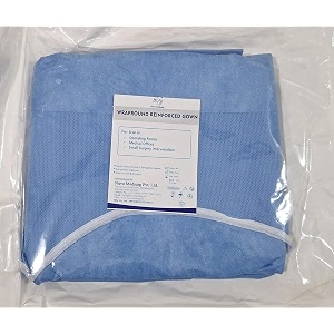 eto sterile disposable surgical wraparound reinforced gown - pack of 1