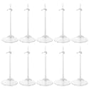 E-TING 10 Pack Transparent Dolls Holder Stand Support for 9-12 inches Dolls