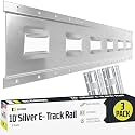E-Track Rail, Vertical, Galvanized, 10' 3PK