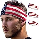 E Tronic Edge Running Headbands for Men, Women, Boys and Girls, Sports Sweatbands for Basketball, Yoga, Exercise, Workout, Quick Drying and Non-Slip Workout Stretchy Hairband
