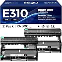 E310 E310dw Drum Unit(Not Toner)Black 2-Pack High-Yield Replacement for Dell P7RMX PVTHG 593-BBKD Image-Drum Compatible for Dell E310dw E514dw E515dn E515dw E310 E514 E515 Laser Printer Ink All-in-One