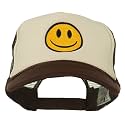 e4Hats.com Smile Face Embroidered Foam Mesh Back Cap