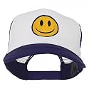e4Hats.com Smile Face Embroidered Foam Mesh Back Cap