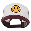 e4Hats.com Smile Face Embroidered Foam Mesh Back Cap