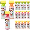 Eaasty 18 Pcs Roller Sidewalk Chalk Set Sidewalk Paint, Red, Green, Orange