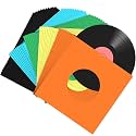 Eaasty 50 Pcs 7 Inch Vinyl Record Sleeves 45 RPM Paper Covers, Colorful