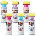 Eaasty 6 Pcs Roller Sidewalk Chalk Set Sidewalk Paint, Pink, Blue, Purple