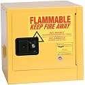 Eagle American Made 2 Gallon F﻿lammable Liquid Storage Cabinet, Manual-Close Space Saver Fireproof Cabinet for Schools, Garages, Manufacturing Facilities, 17" x 17" x 18", 1901X