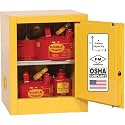 Eagle American Made 4 Gallon F﻿lammable Liquid Storage Cabinet, Manual-Close Space Saver Fireproof Cabinet for Schools, Garages, Manufacturing Facilities, 17" x 17" x 22", 1904X