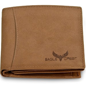 eagle crest nova cognac hunter leather wallet for men