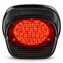 Eagle Lights Strobing LED Brake Light for Harley Davidson Motorcycles with Bottom License Plate Window - Smoked