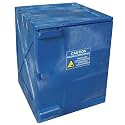 Eagle M04CRA Bench Top Poly Cabinet, 1 Door, 4 gal, Blue