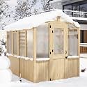 EAGLE PEAK Natural Cedar Wood Walk-In Greenhouse