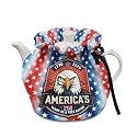 Eagle Tea Pot Cover 250Th Anniversary Decor Durable Teapot Pouch Insulated Independence Day Kettle Cover Drawstring Teacup Covers Insulated Drop-Proof Shock-Proof Kitchen Home Dining July 4Th