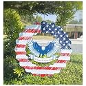 Eagle Wind Spinner American Flag Patriotic Decor for Yard Garden Outdoor
