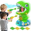 EagleStone Movable Dinosaur Shooting Toys for Boys with Spray, Auto Scoring