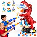 EagleStone Moving Dinosaur Shootings Toy for Kids with Mist Spray LED Score