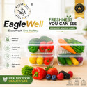 EagleWell Plastic Fridge Container - 2500