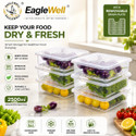 EagleWell Plastic Fridge Container - 2500