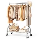 EAGMAK Heavy Duty Clothes Rack Load 268 LBS, 31.5 inch Hanging Rod, Silver