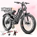 eAhora 2026 Romeo Pro 3/2 52-46Mph Electric Bike for Adults 6000W/4000W/2500W Dual Motor Ebike 60V/80Ah 52V/70Ah Long Range Fat Tire Full Suspension Electric Mountain Bicycle