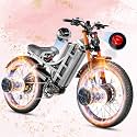 eAhora 2026 Romeo Pro 3/2 52-46Mph Electric Bike for Adults 6000W/4000W/2500W Dual Motor Ebike 60V/80Ah 52V/70Ah Long Range Fat Tire Full Suspension Electric Mountain Bicycle