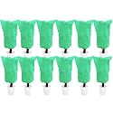 EAONE 12 Pack Plant Covers Freeze Protection, 24x32'' Winter Frosts Cloth for Outdoor Plants, Reusable Frost Blankets Drawstring Bags for Cold Freeze Sun Protection Bird Insect Prevention,Green