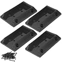 Eapele 4pcs Deck Railing Brackets Connectors for 2x4 Railing Wood Post with 24pcs Wood Screws