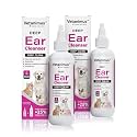 Ear Cleanser 150ml/5 fl.oz for Dogs Cats and Livestock Gentle Cleansing and Soothing Ears 2 Bottle Set