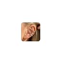 Ear Cuff Earrings for Women Cubic Zirconia Hoop Huggie Fake Earrings Non Piercing Clip On Ear Cuffs Ear Jewelry