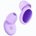 Ear Plugs Reusable Silicone 45dB Noise Cancelling Earplugs for Sleep Side Sleepers Snoring, 8 Tips Black